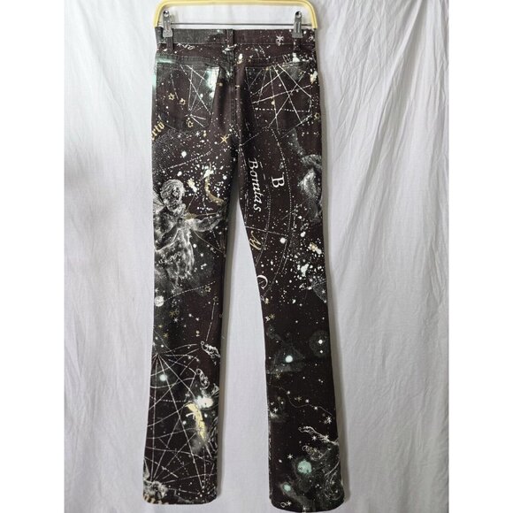 2003 Roberto Cavalli Astrology Logo Print Horoscope Jeans Pants Size Small- HTF - Picture 12 of 16